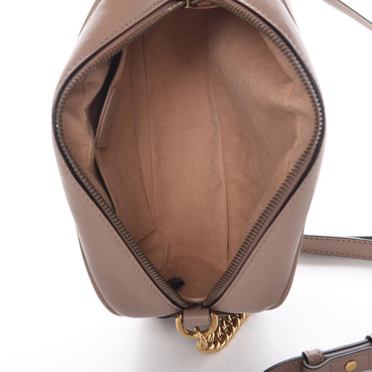 Gucci Calfskin Matelasse Small GG Marmont Chain Shoulder Bag Taupe 5 of 7