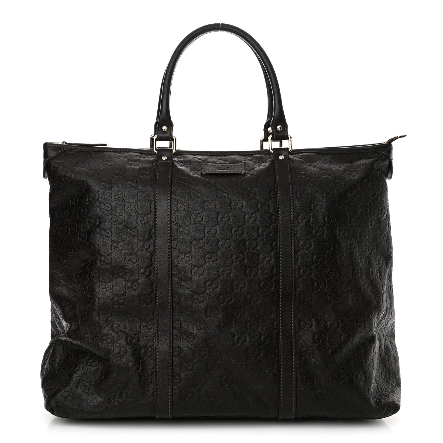 Gucci Guccissima Medium Joy Tote Bag Dark Brown 1 of 12