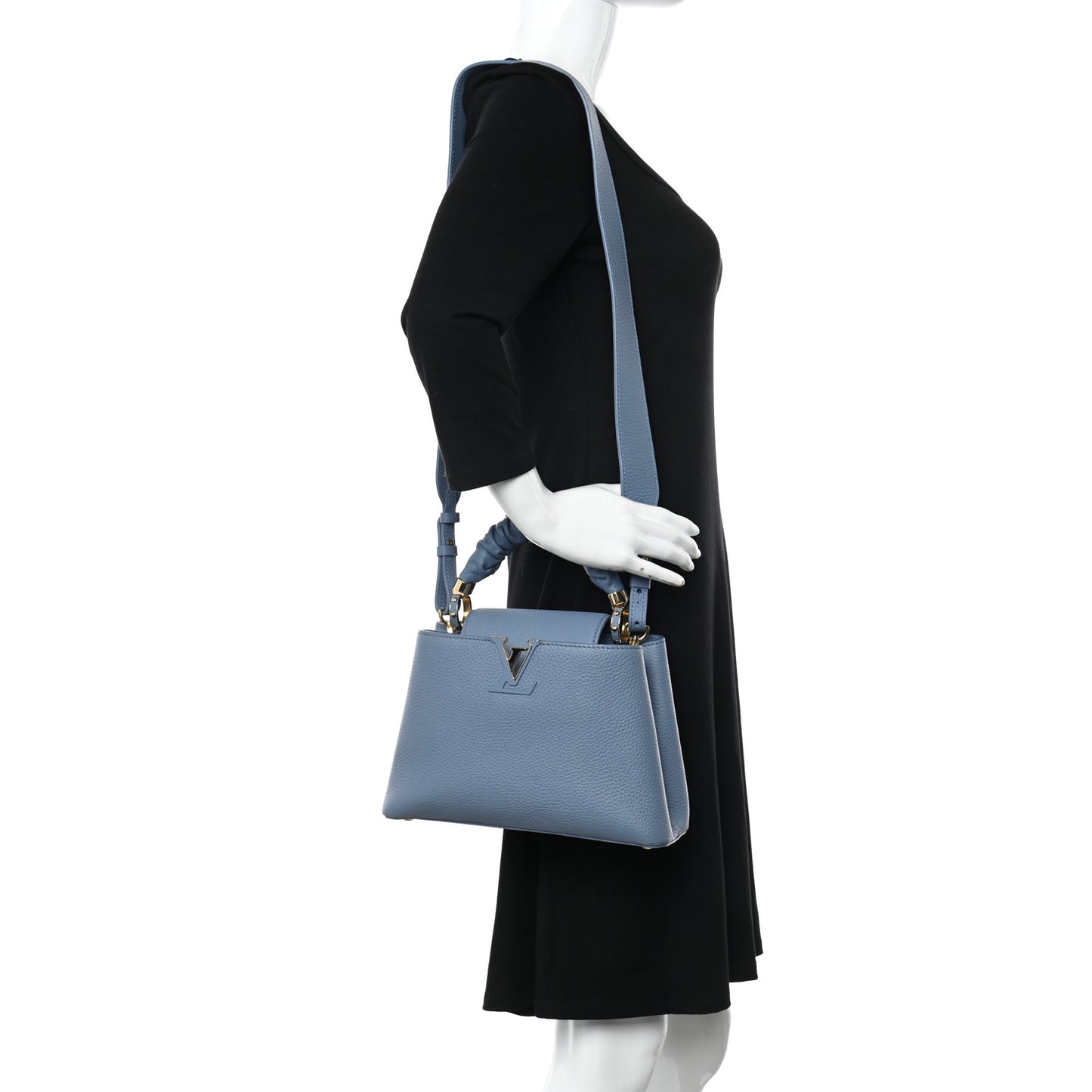 Taurillon Scrunchie Capucines BB Blue