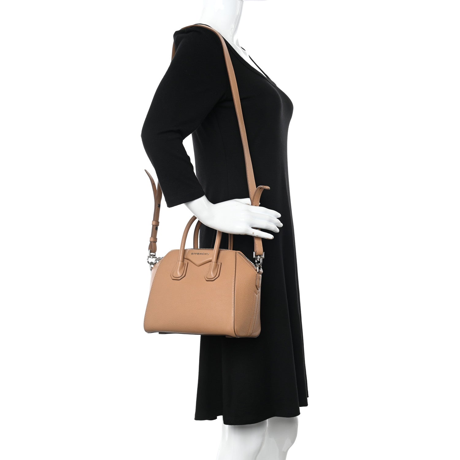 Givenchy Sugar Goatskin Mini Antigona Medium Beige 2 of 19