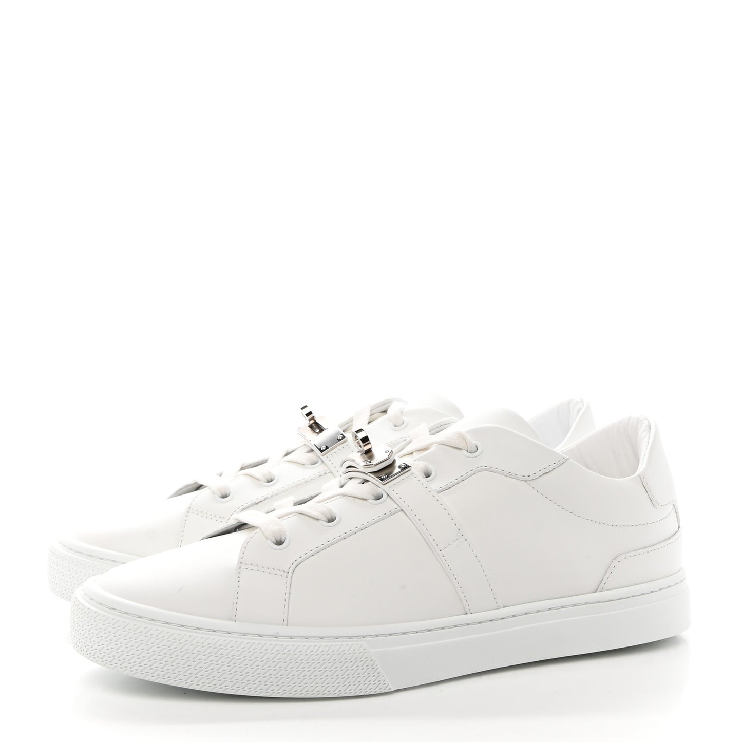 Calfskin Mens Day Sneakers 42.5 White