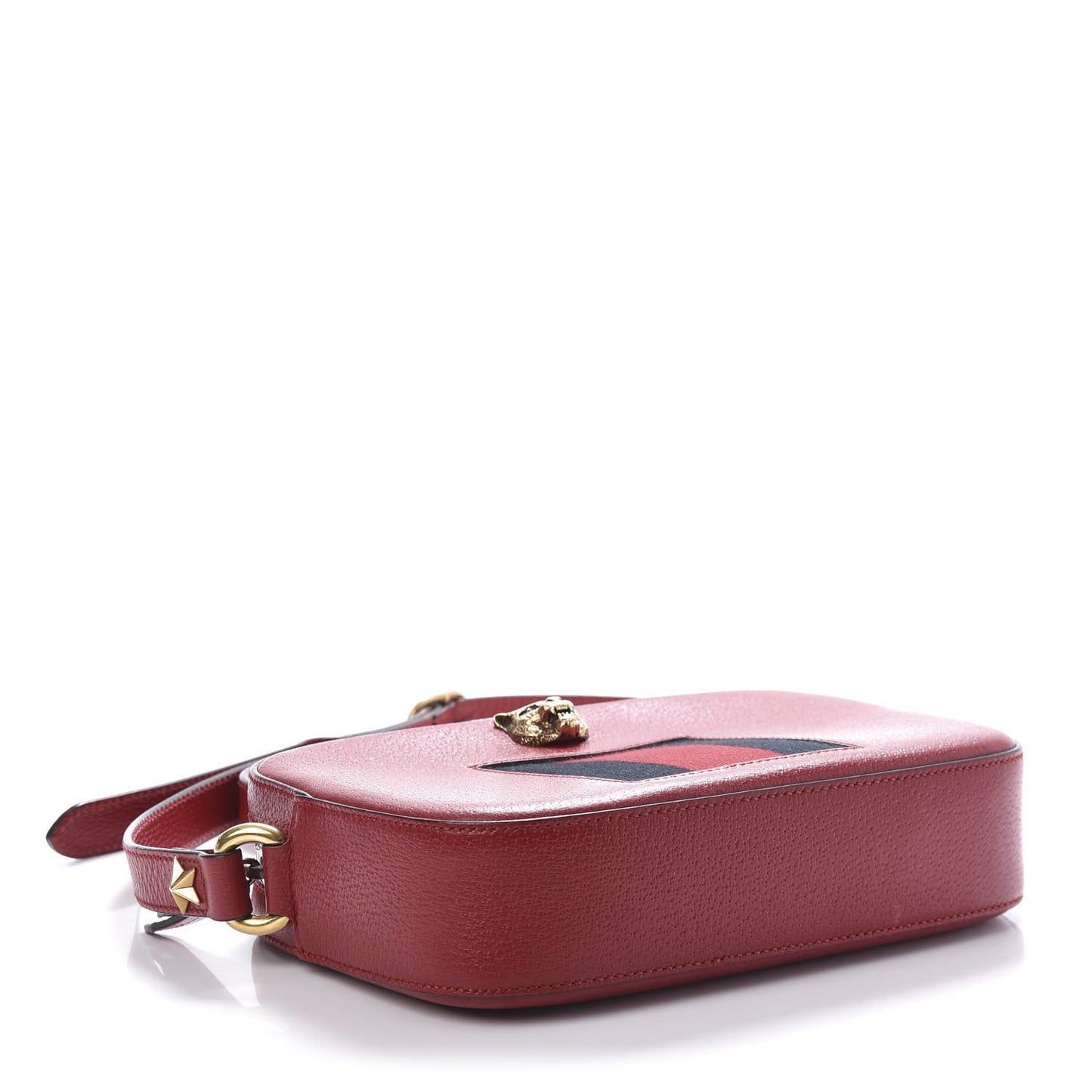 Calfskin Animalier Web Disco Red