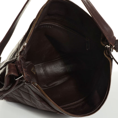 Chanel Calfskin Quilted CC Shoulder Bag Brown 5 of 7