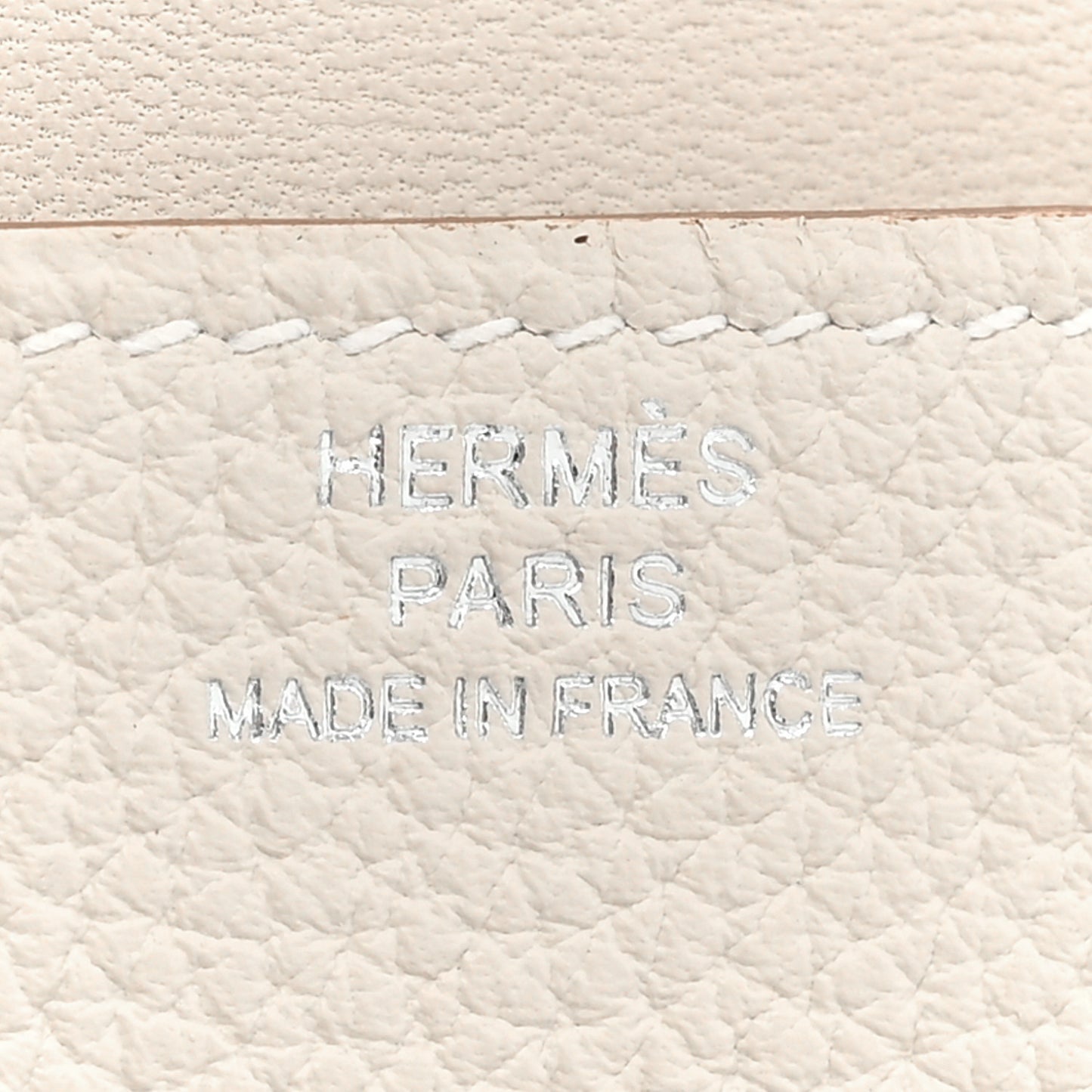 Togo Dogon Card Case Gris Perle