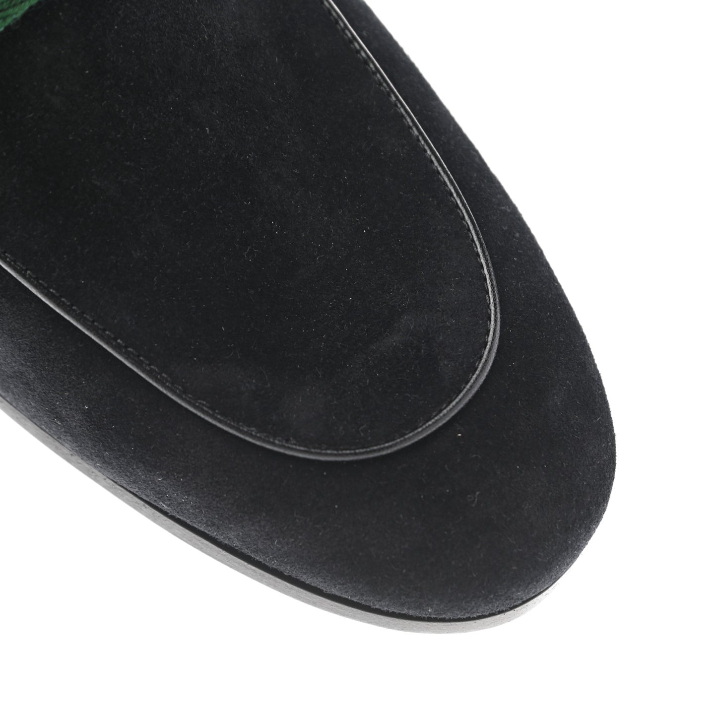 Suede Web Mens Horsebit Loafers 9 Black