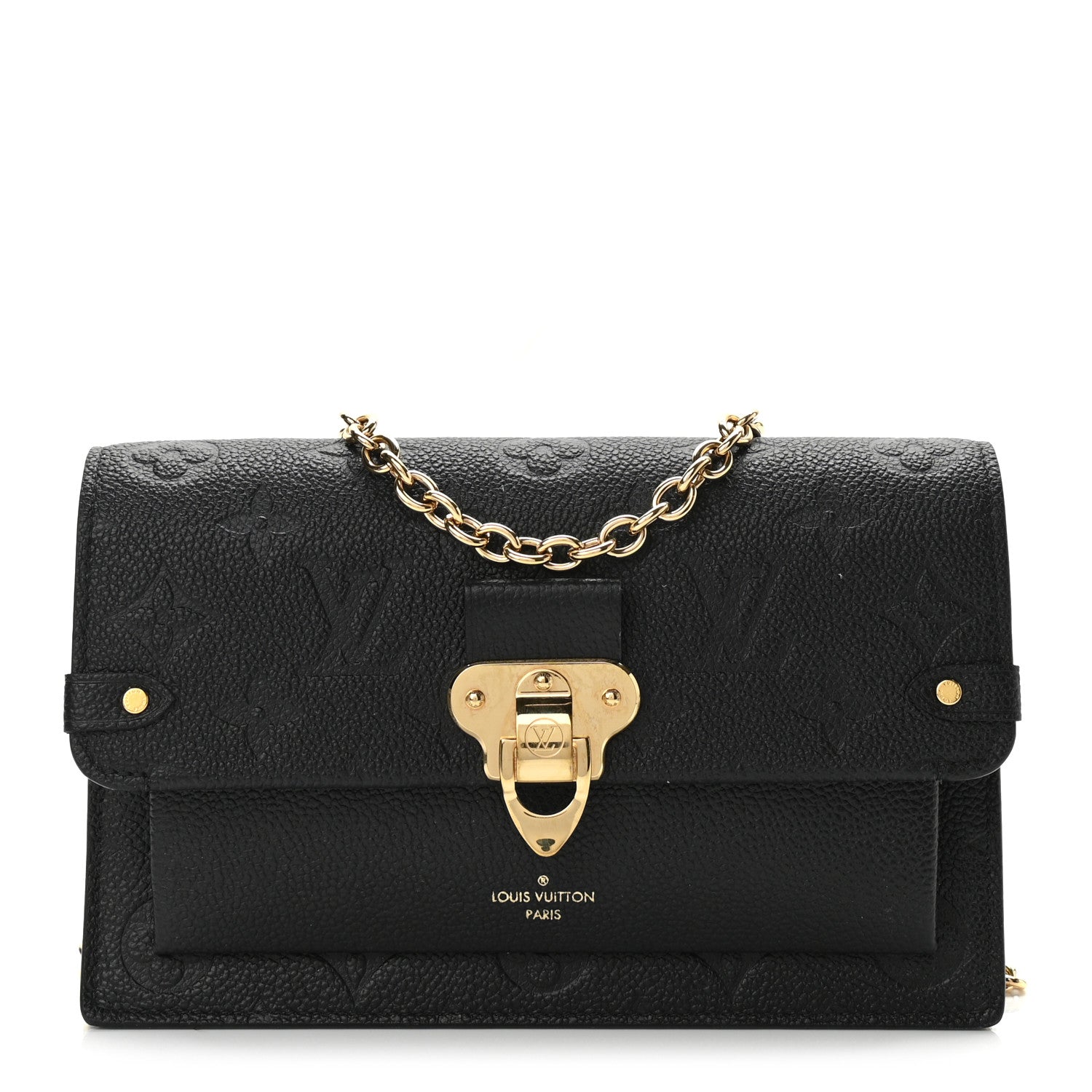 Louis Vuitton Empreinte Vavin Chain Wallet Black 1 of 11