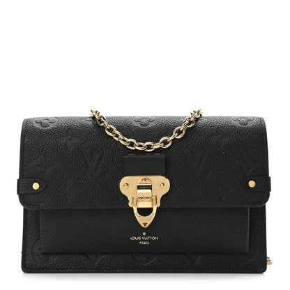 Louis Vuitton Empreinte Vavin Chain Wallet Black 1 of 11