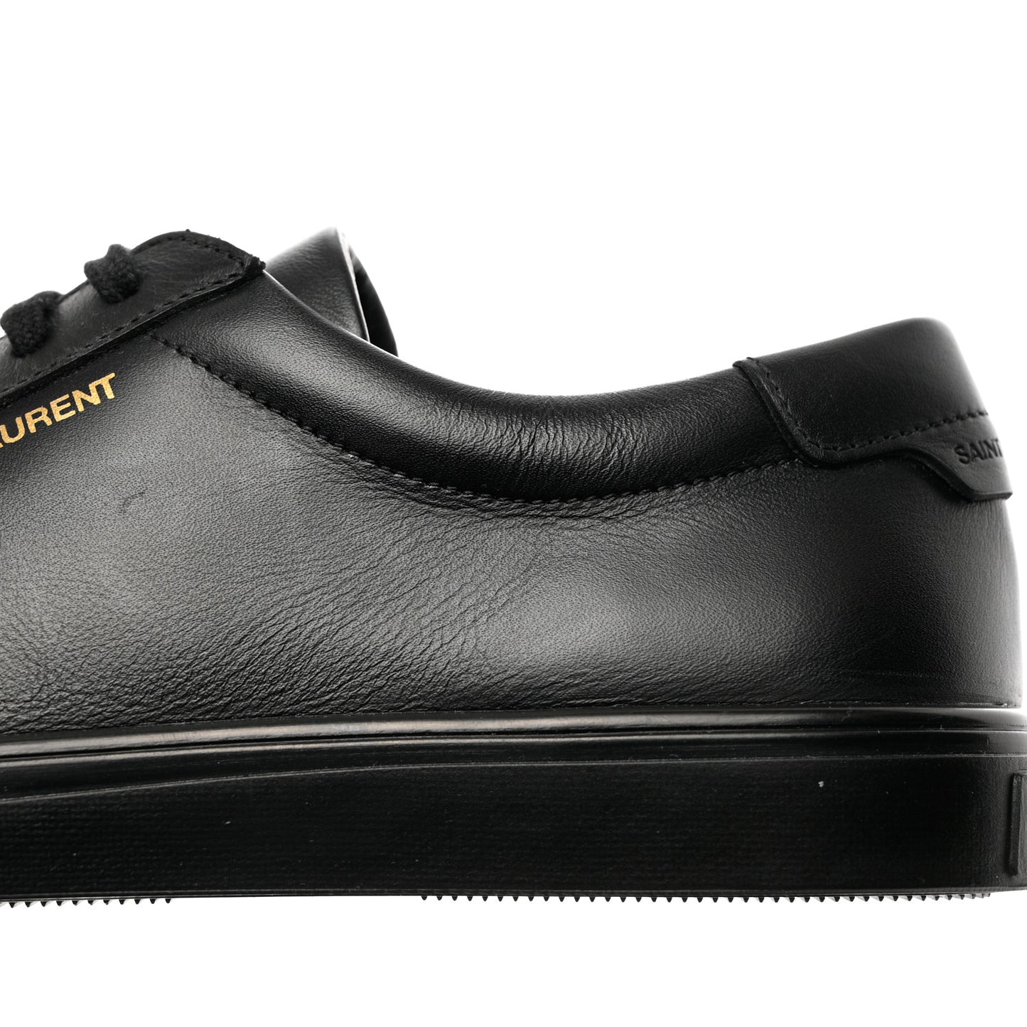 Calfskin Andy Low Top Sneakers 37 Black