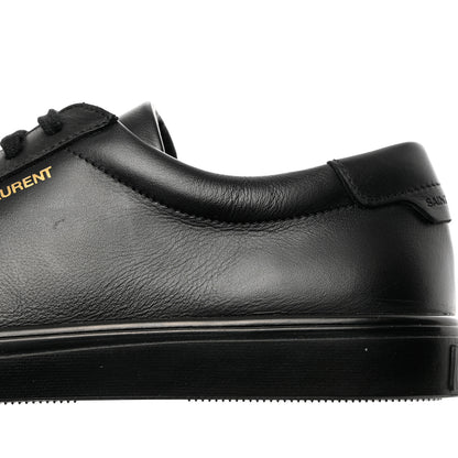 Saint Laurent Calfskin Andy Low Top Sneakers 37 Black 9 of 10