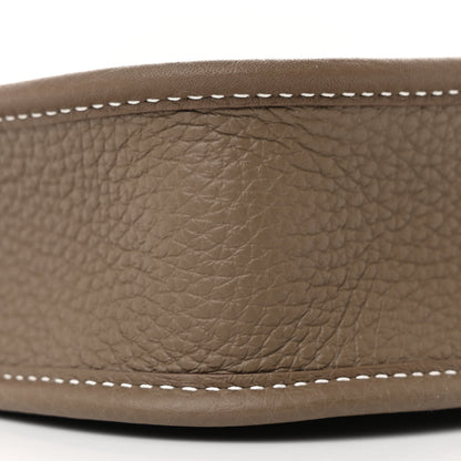 Hermes Taurillon Clemence Amazone Evelyne TPM Etoupe Bleu Indigo 9 of 11