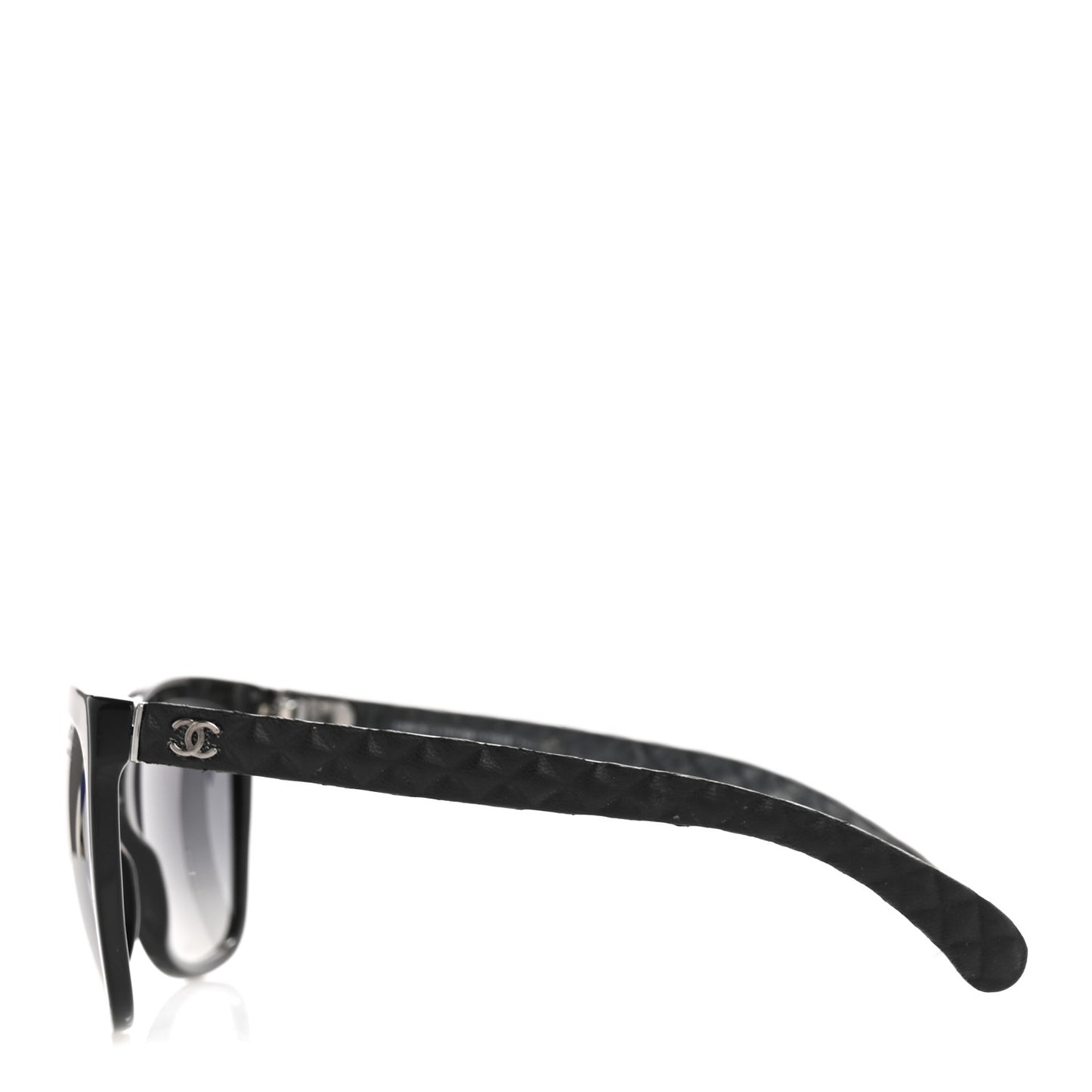 Acetate Quilted Polarized Butterfly CC Sunglasses 5288-Q Black