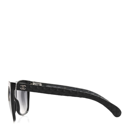 Chanel Acetate Quilted Polarized Butterfly CC Sunglasses 5288-Q Black 3 of 10