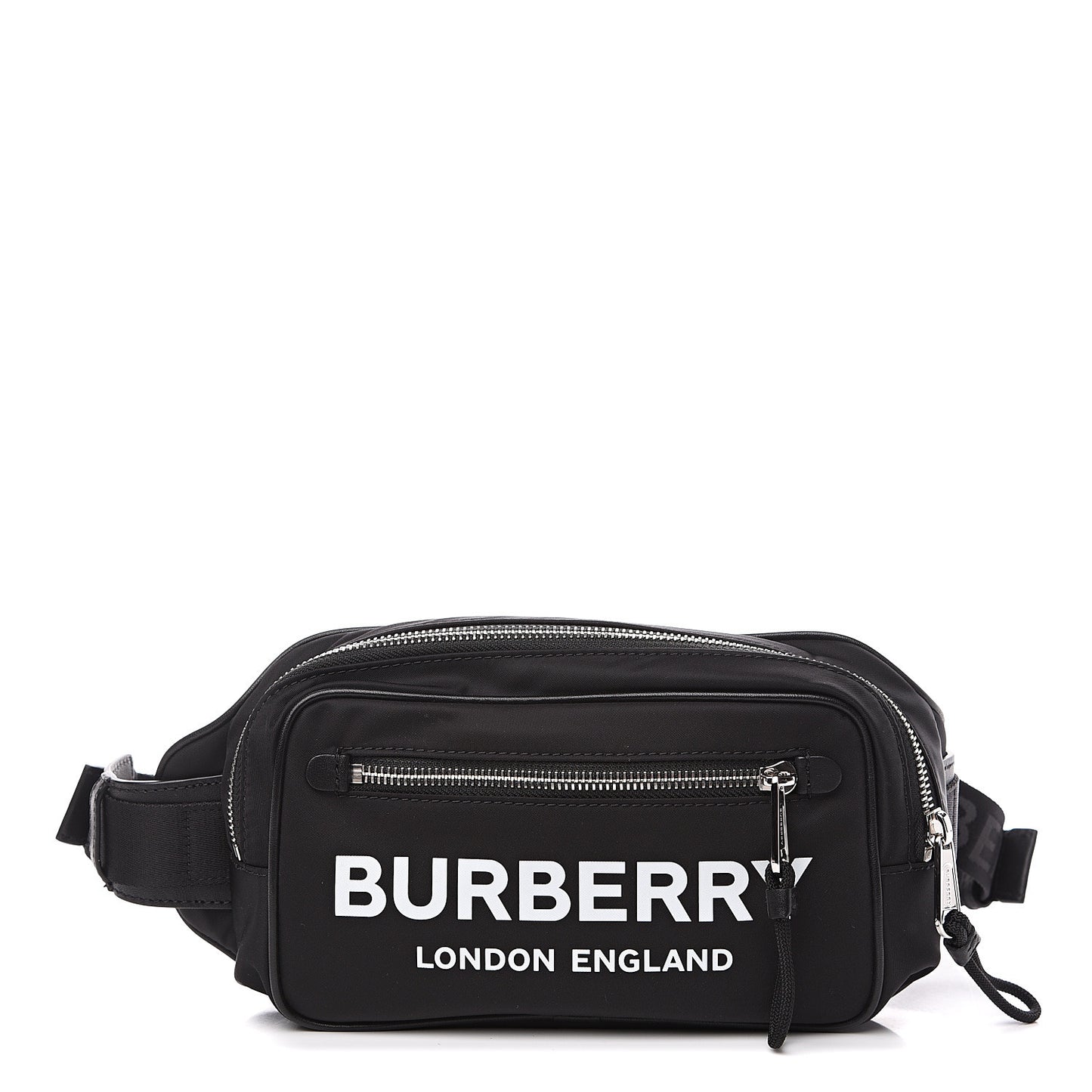 Econyl Logo Print Bum Bag Black