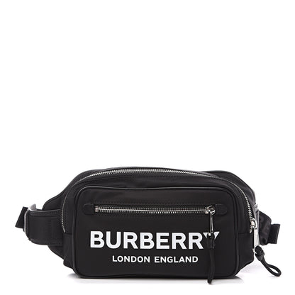 Burberry Econyl Logo Print Bum Bag Black 1 of 9