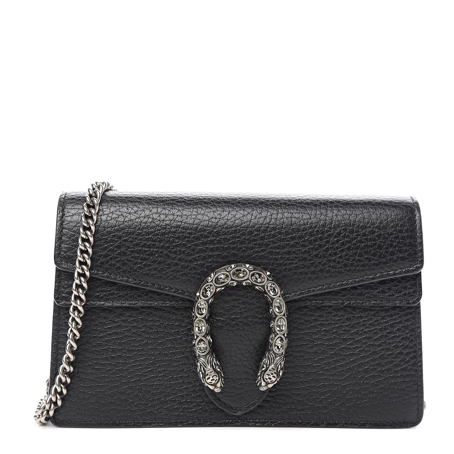 Gucci Calfskin Super Mini Dionysus Shoulder Bag Black 1 of 9