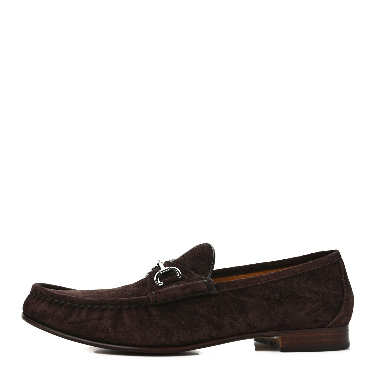 Gucci Suede Mens Horsebit Loafers 12.5 Testa di Moro 1 of 9