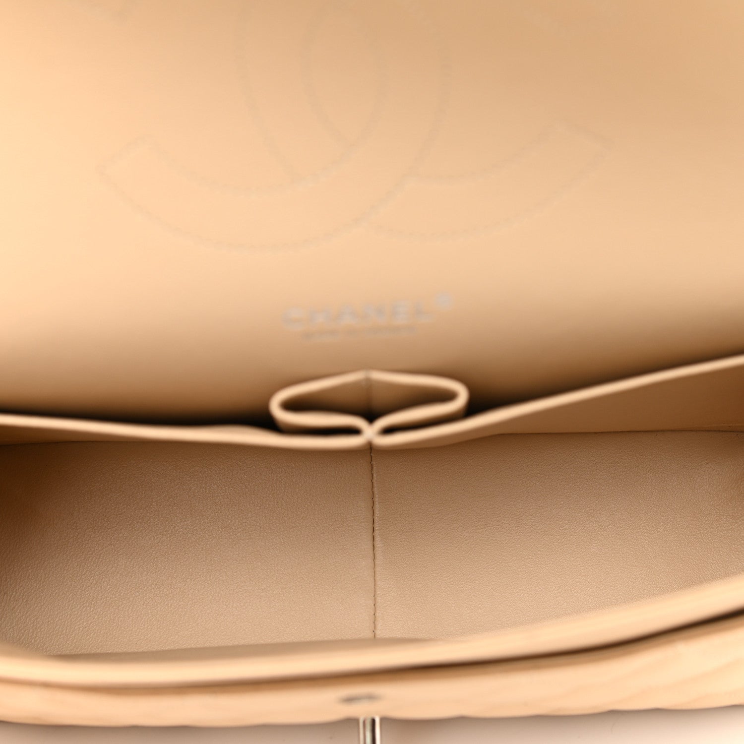 Chanel Caviar Quilted Jumbo Double Flap Beige Clair 5 of 10