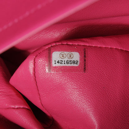 Chanel Patent Quilted Medium Double Flap Pink 8 of 9