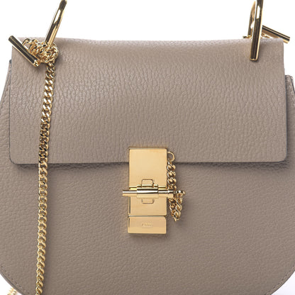 Chloe Grained Lambskin Drew Shoulder Bag Motty Grey 10 of 10