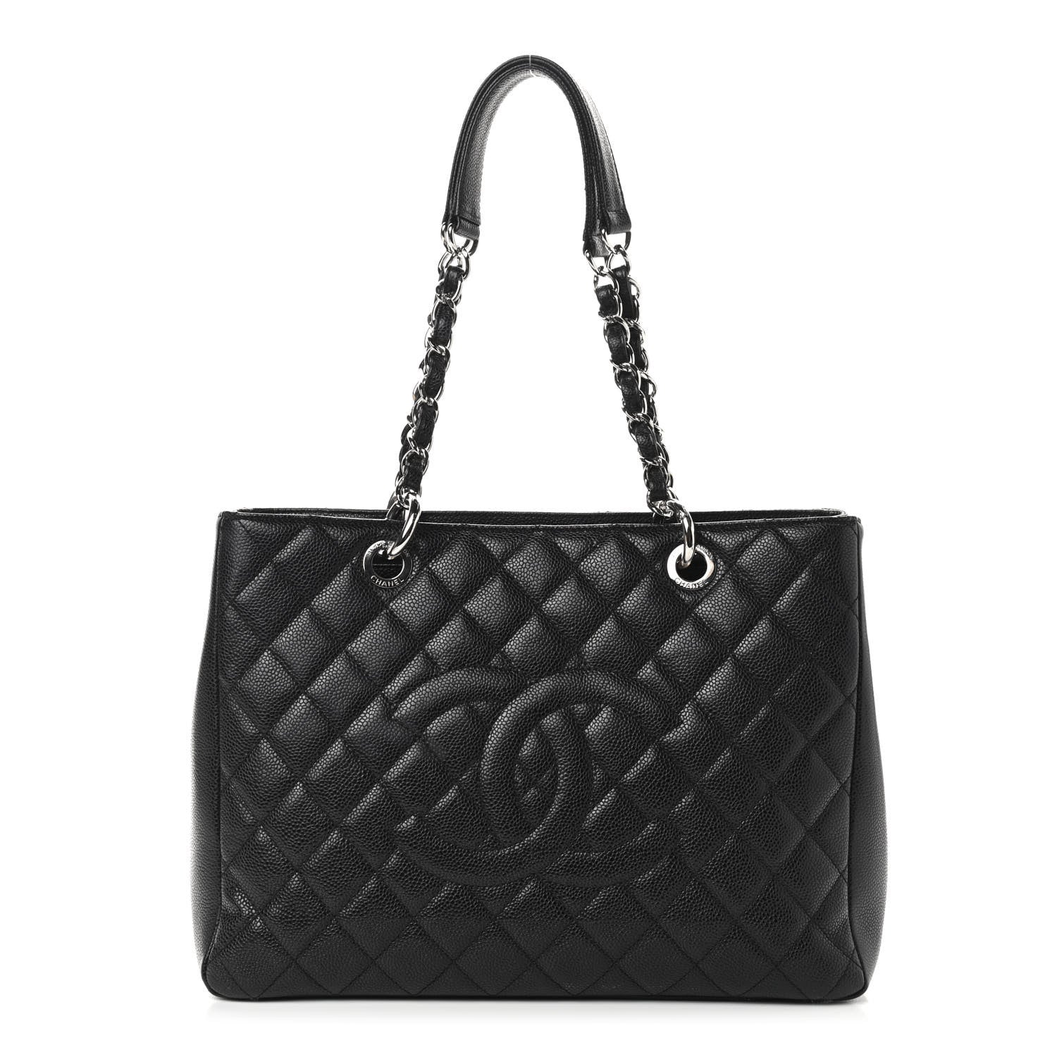 Chanel Caviar Quilted Grand Shopping Tote GST Black 1 of 9