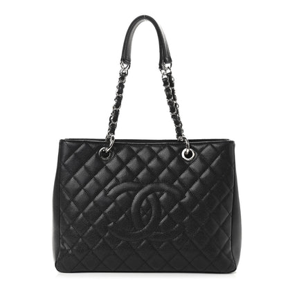 Chanel Caviar Quilted Grand Shopping Tote GST Black 1 of 9