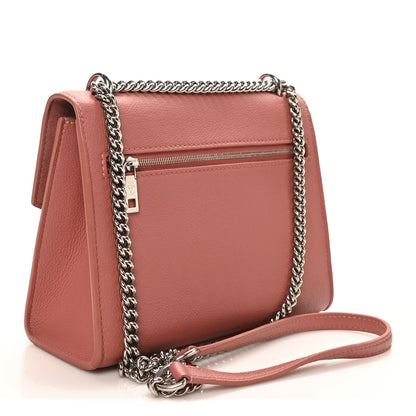 Louis Vuitton Soft Calfskin Mylockme Chain Bag BB Rose Boudoir Lie de Vin 3 of 9