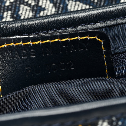 Christian Dior Monogram Saddle Bag Blue 7 of 10