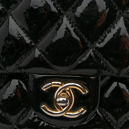 Chanel Patent Goatskin Quilted Small CC Eyelet Flap Black 13 of 13