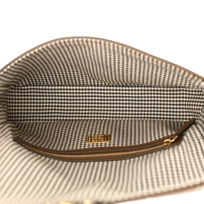 Fendi Wool Vitello King Houndstooth FF Embroidered Baguette Beige Moro 5 of 10