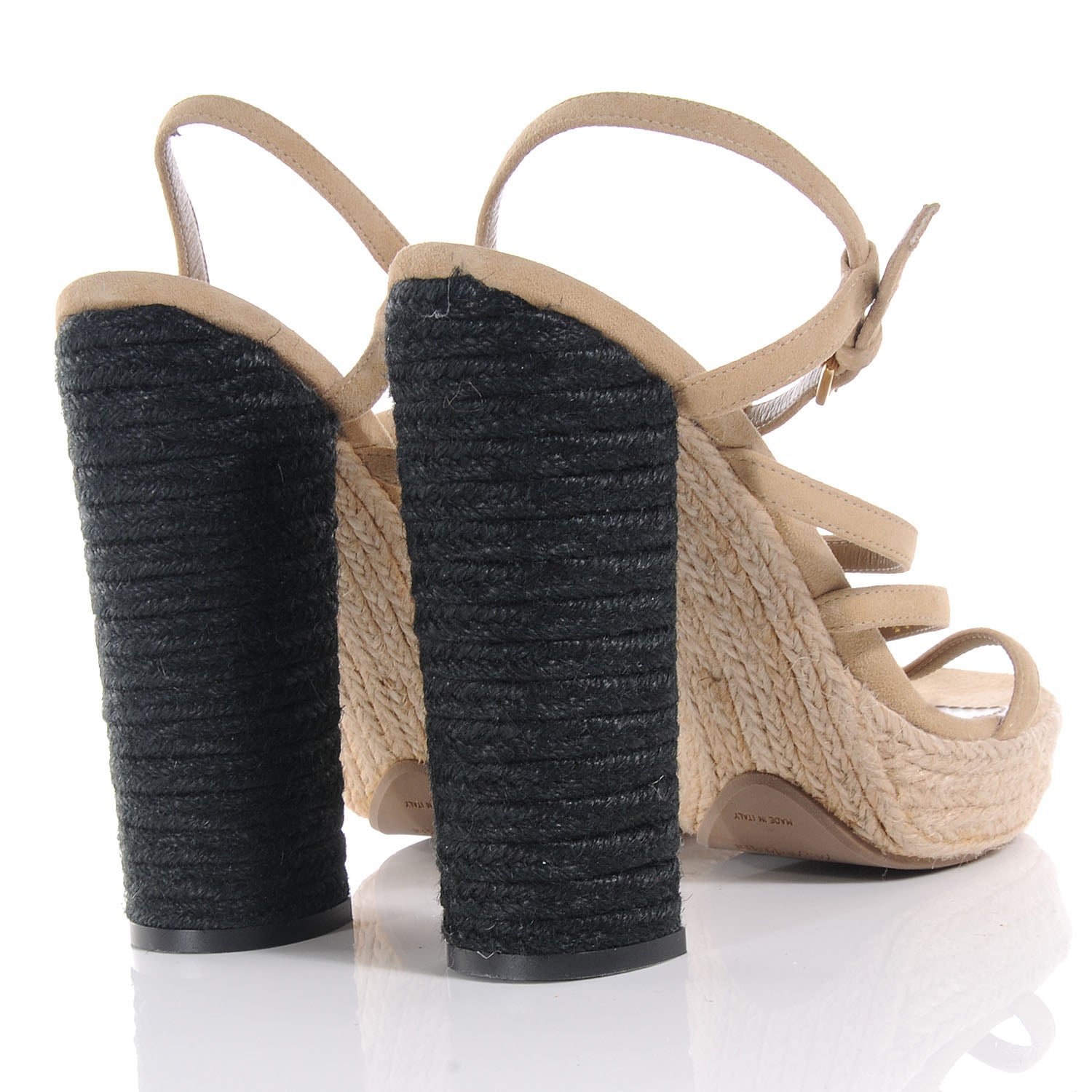 Saint Laurent Gipsy 105 Platform Cage Espadrille Sandals 10 9 of 12