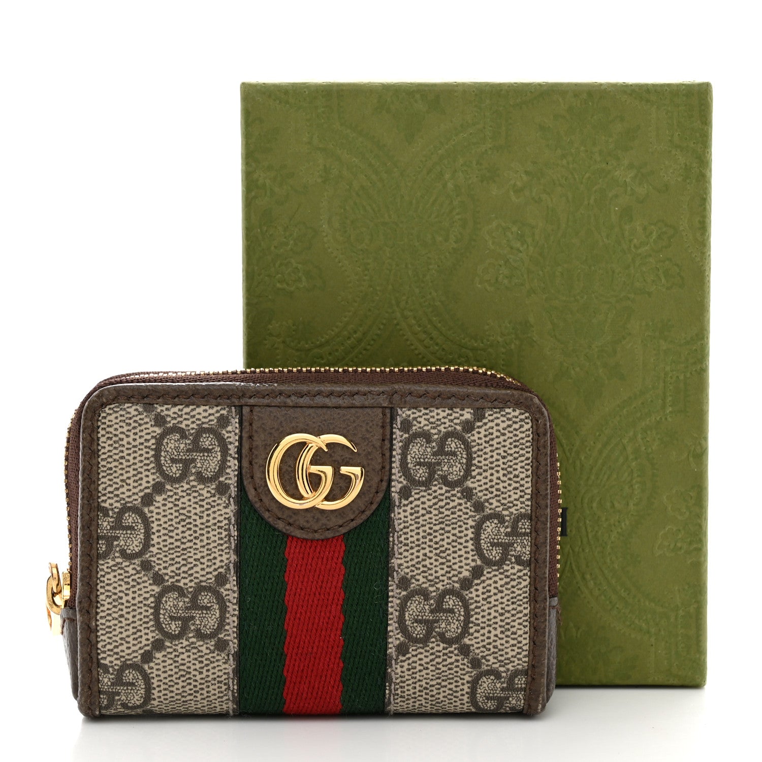 Gucci GG Supreme Monogram Web Ophidia Playing Card Case Beige New Acero 9 of 9