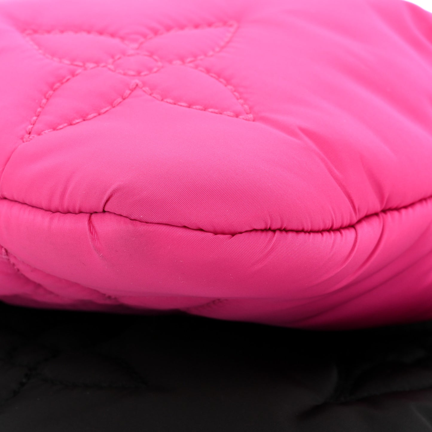 Econyl Monogram Pillow Maxi Multi Pochette Accessories Black Fuchsia