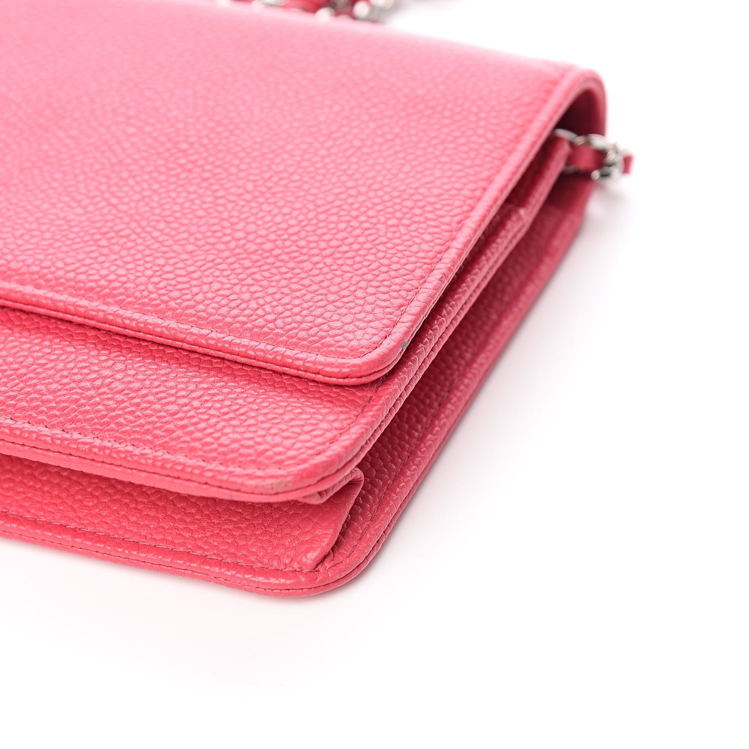 Chanel Caviar Wallet On Chain WOC Pink 11 of 12