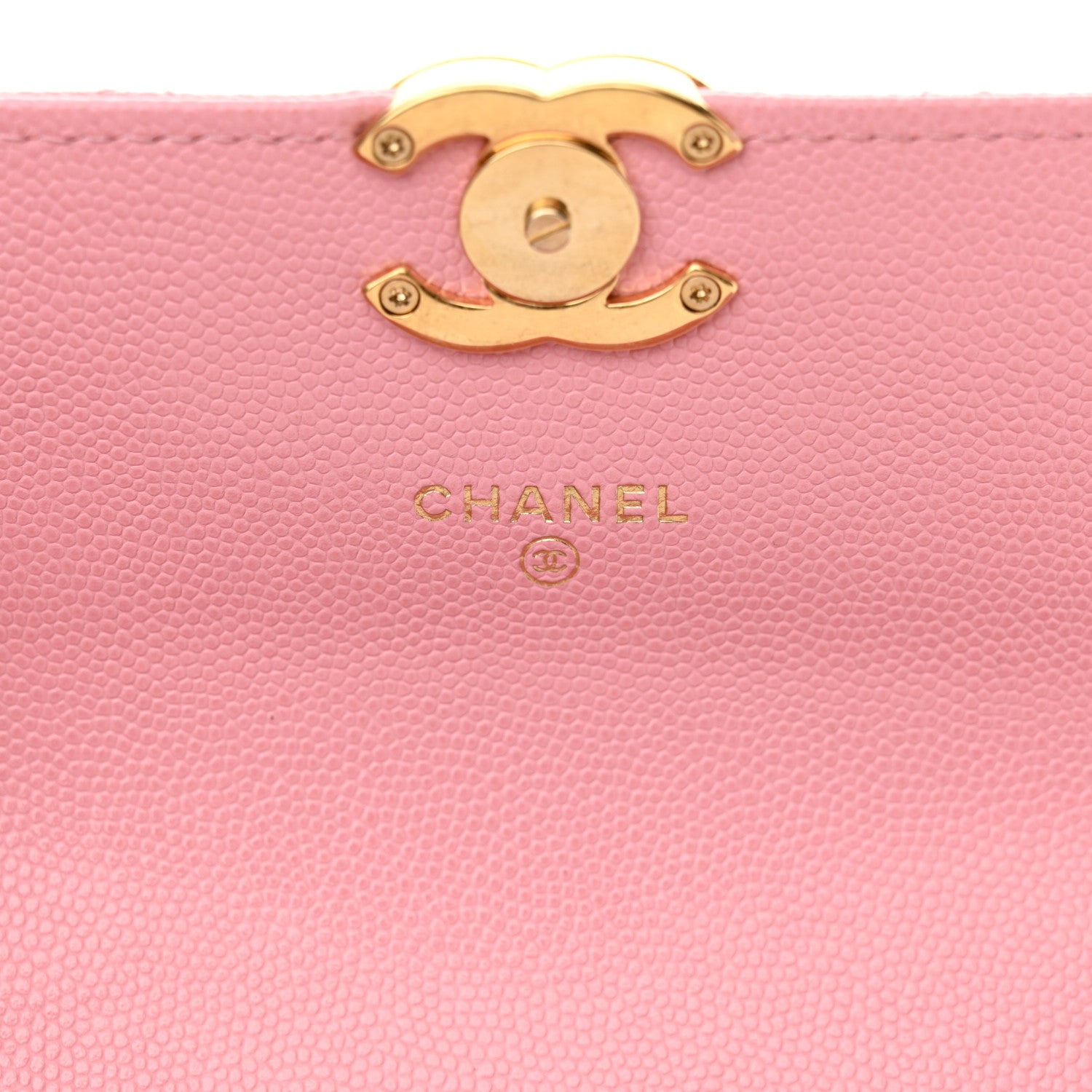 Chanel Caviar Quilted Flap Phone Holder With Chain Light Pink 6 of 13