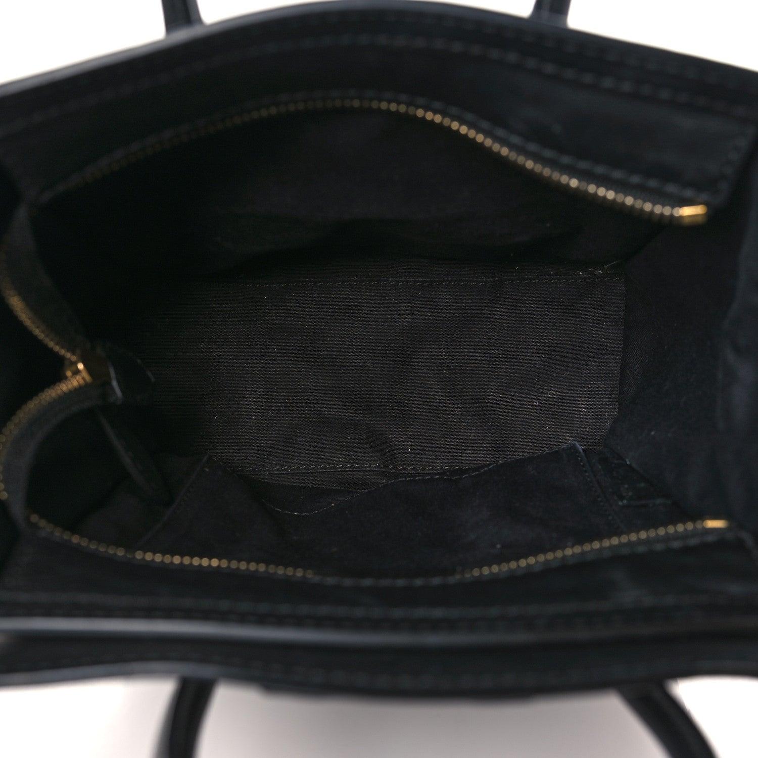 Celine Pebbled Calfskin Nano Luggage Black 5 of 10