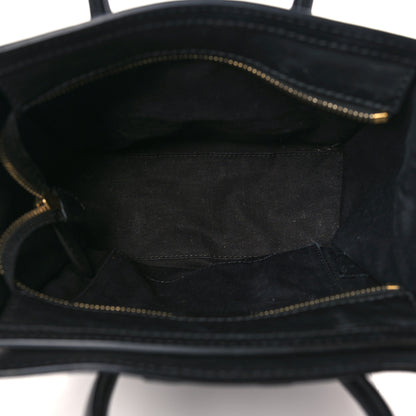 Celine Pebbled Calfskin Nano Luggage Black 5 of 10