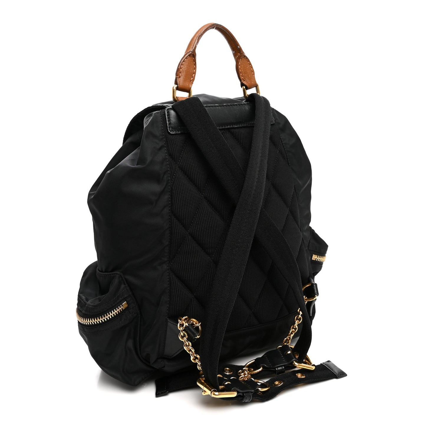Nylon Small Rucksack Backpack Black