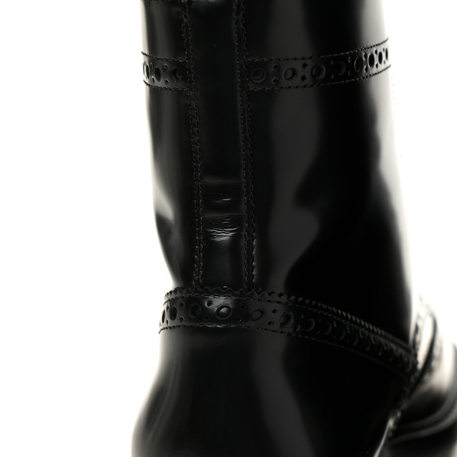 Christian Dior Calfskin Tartan D-Order Low Boot 38 Black White 10 of 10