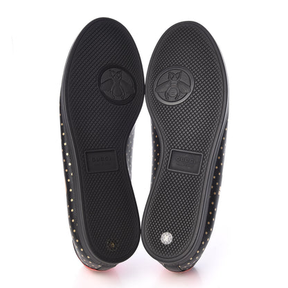 Gucci X SEGA Calfskin GUCCY Stars Womens Falacer Sneakers 38 Black 5 of 7