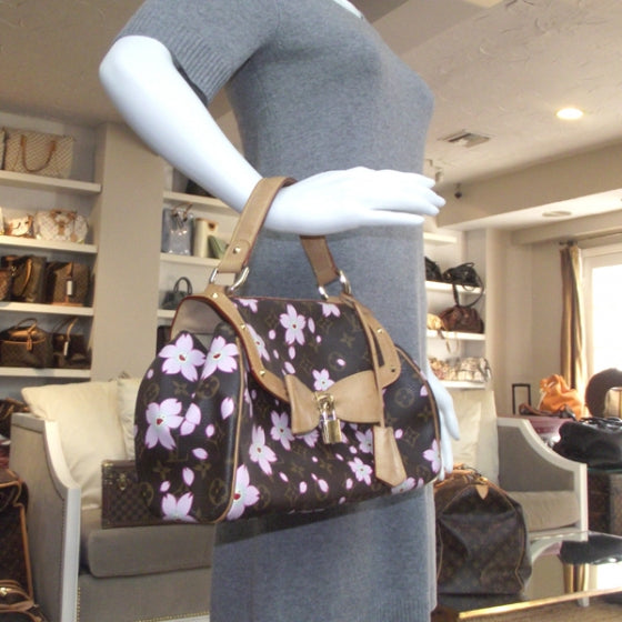 Louis Vuitton Monogram Cherry Blossom Sac Retro Bag Brown 19743