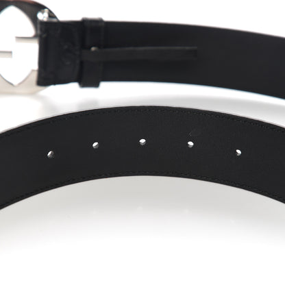 Gucci Guccissima Signature Interlocking G 40mm Belt 100 40 Black 4 of 6
