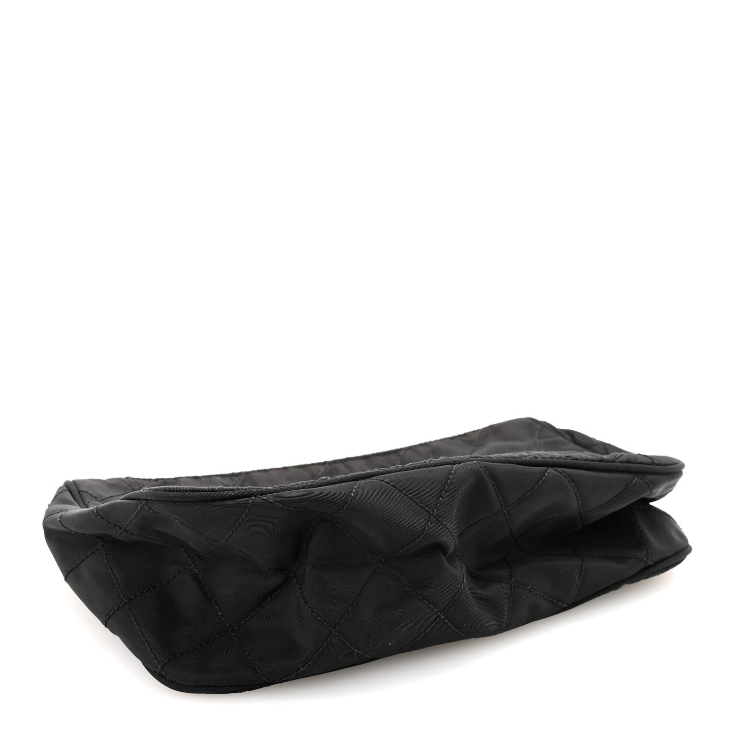Tessuto Nylon Quilted Necessaire Pouch Black