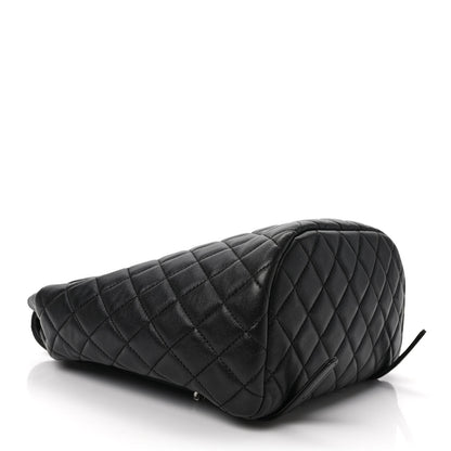 Chanel Calfskin Quilted Small Urban Spirit Backpack Black 4 of 9