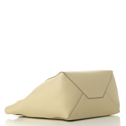 Celine Soft Grained Calfskin Small Belt Cabas Phantom Vanilla 4 of 10