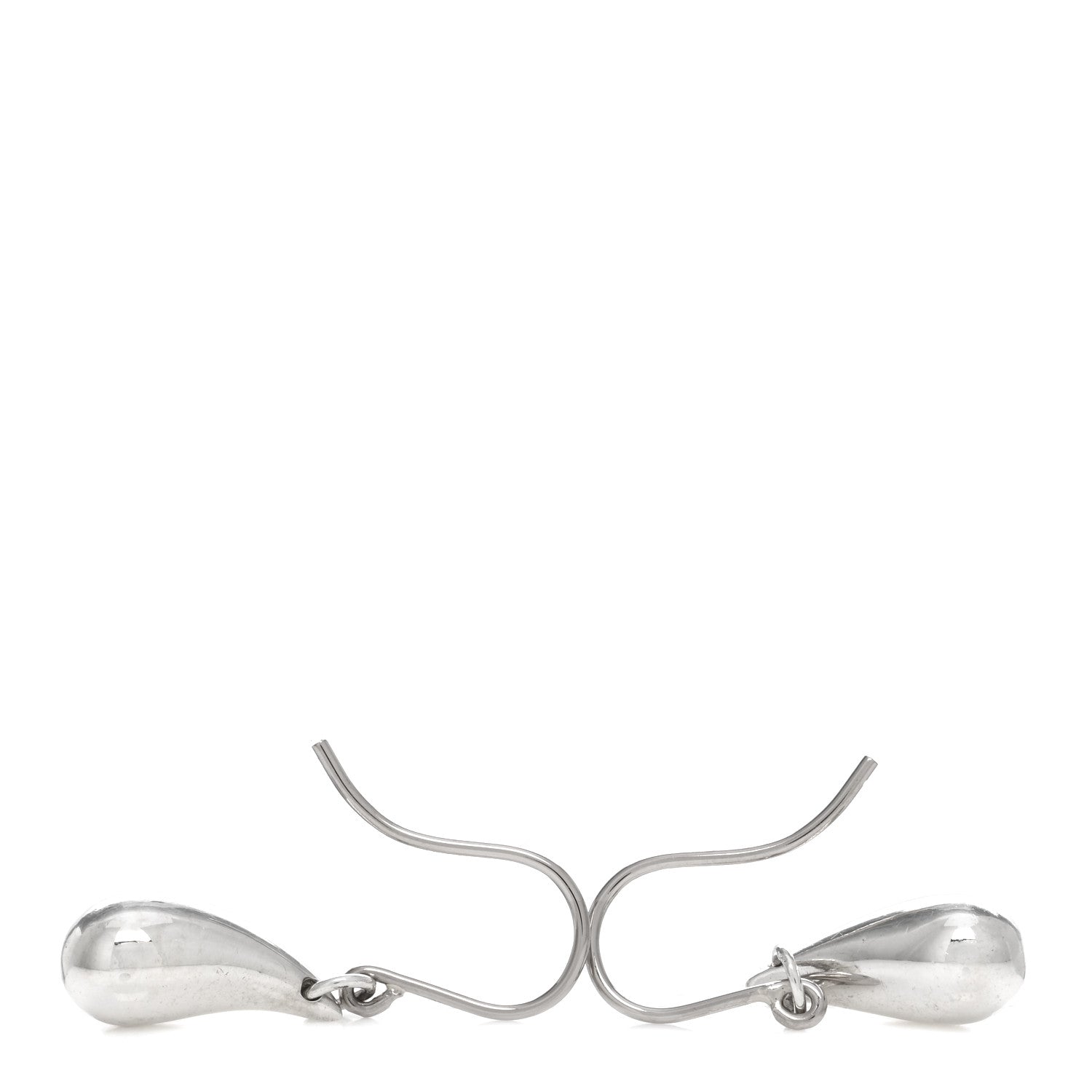 Tiffany Sterling Silver Elsa Peretti Teardrop Earrings 3 of 3