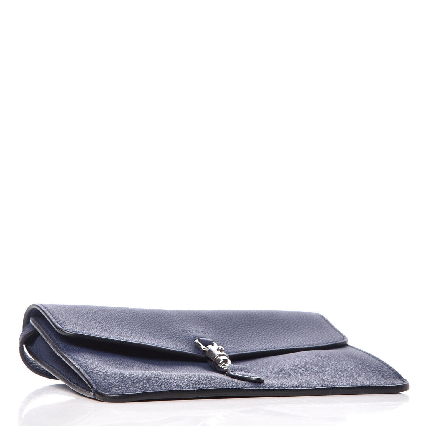 Grand Prix Calfskin Jackie Convertible Shoulder Bag Blue Marine
