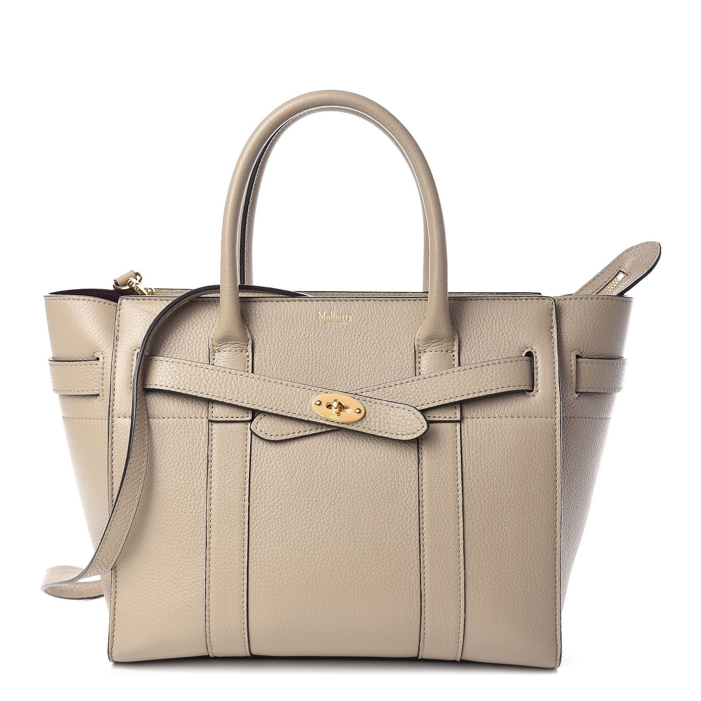 Classic Grain Small Bayswater Zip Tote Dune