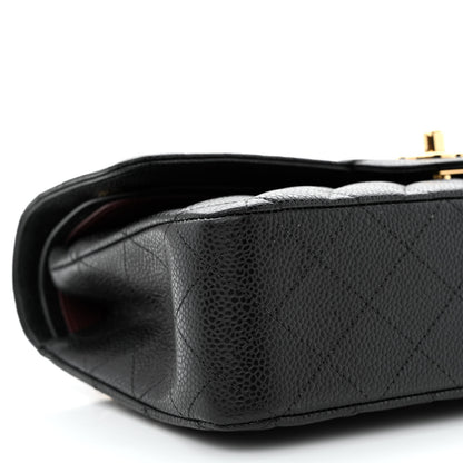 Chanel Caviar Quilted Medium Double Flap Black 9 of 11