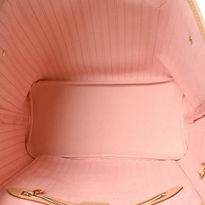 Louis Vuitton Damier Azur Neo Neverfull MM Rose Ballerine 5 of 9