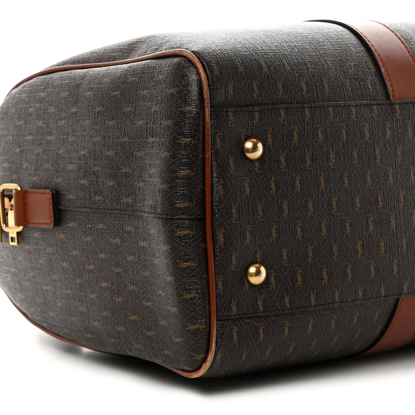 Canvas Smooth Calfskin Le Monogramme Duffle Chestnut